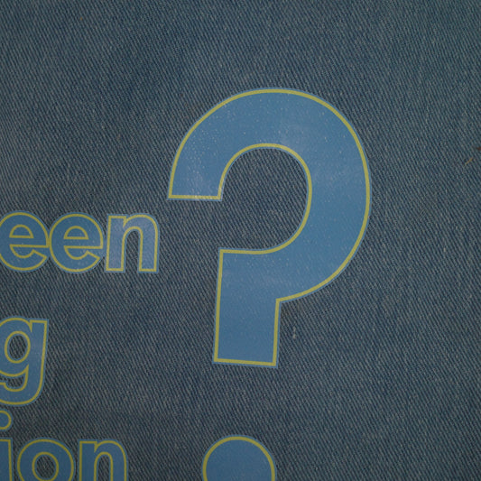 Have You Been Paying Attention TV Show Denim Tote Bag Promo