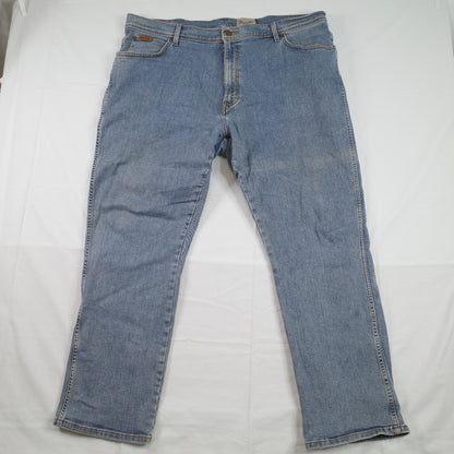 Wrangler Mens Jeans W42 L32 Cowboy Arizona Light Blue Denim Rugged Goods