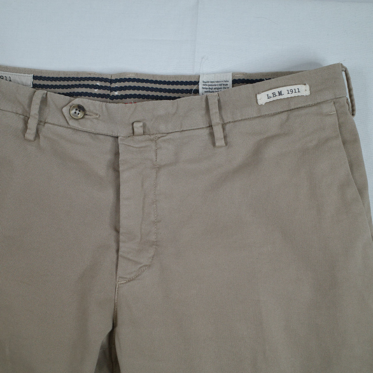 LBM 1911 Cotton Tailored Pants Trousers Regular Fit Size 54