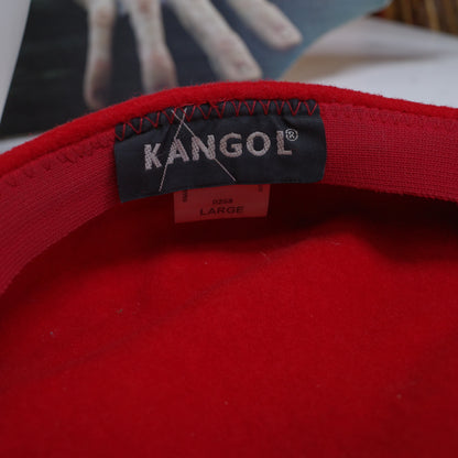 Kangol Wool 504 Flat Cap Men Vintage Red Large