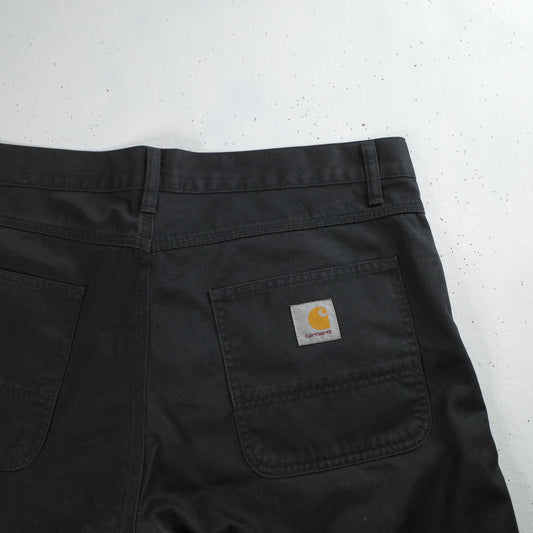 Carhartt Skill Shorts Mens Size Waist 38 Black Canvas