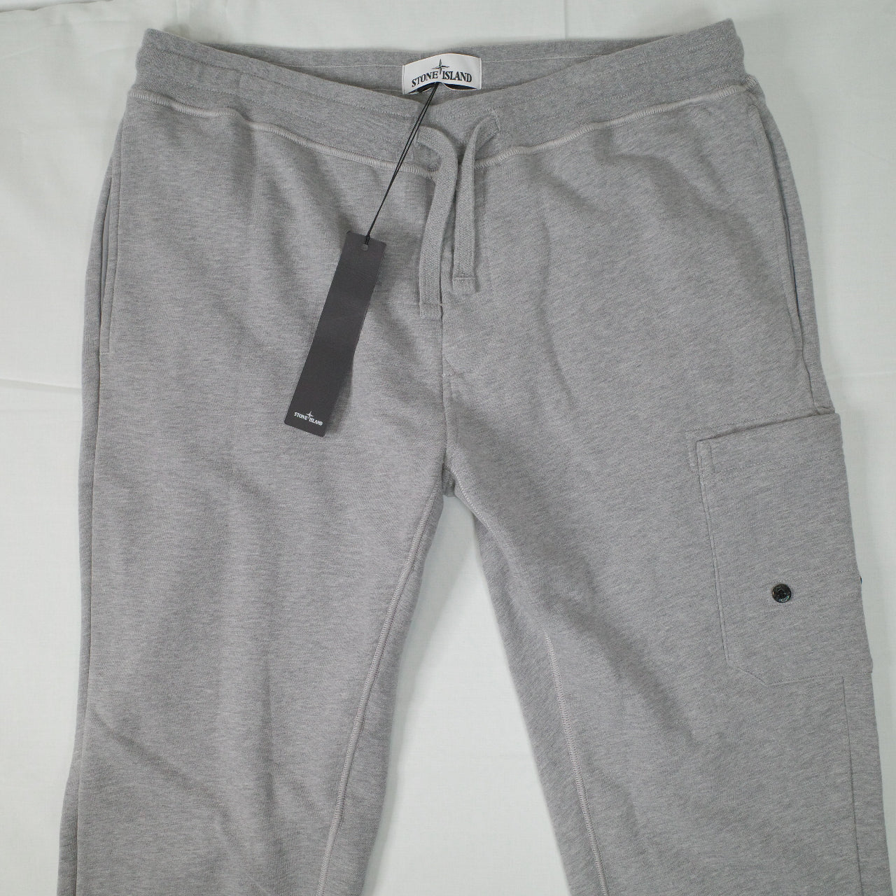 Stone Island Grey Active Track Pants Cotton Sweatpants Mens XL NWT missing badge