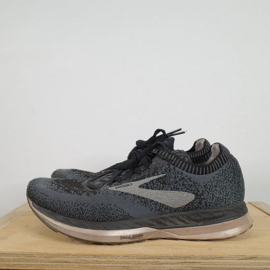 Brooks Bedlam Black Grey Running Sneaker Shoes Womens US7.5 24.5cm