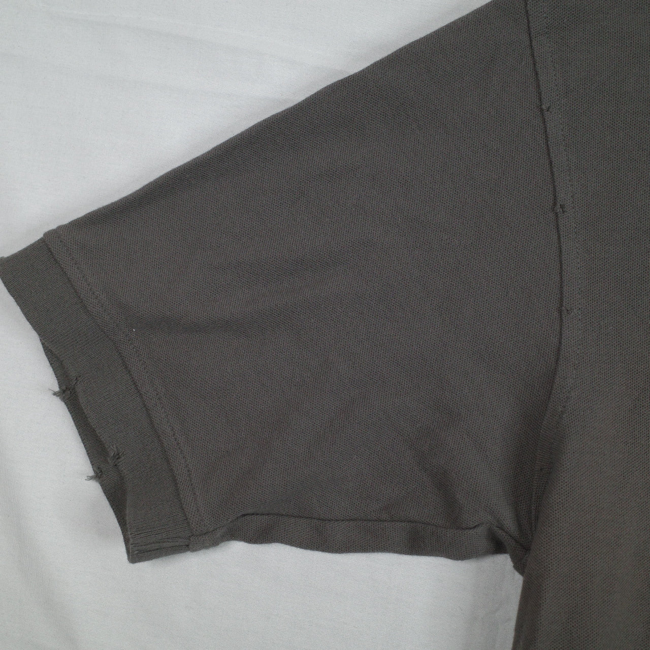 Vintage Converse Distressed Dark Grey Mens Short Sleeve Polo Medium New