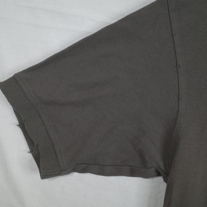 Vintage Converse Distressed Dark Grey Mens Short Sleeve Polo Medium New