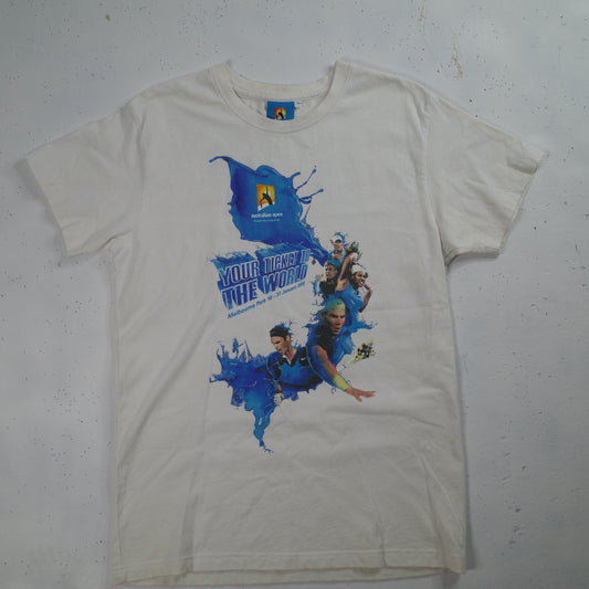 Australian Open 2010 21 Years Winner Back Print T-Shirt White Mens Small