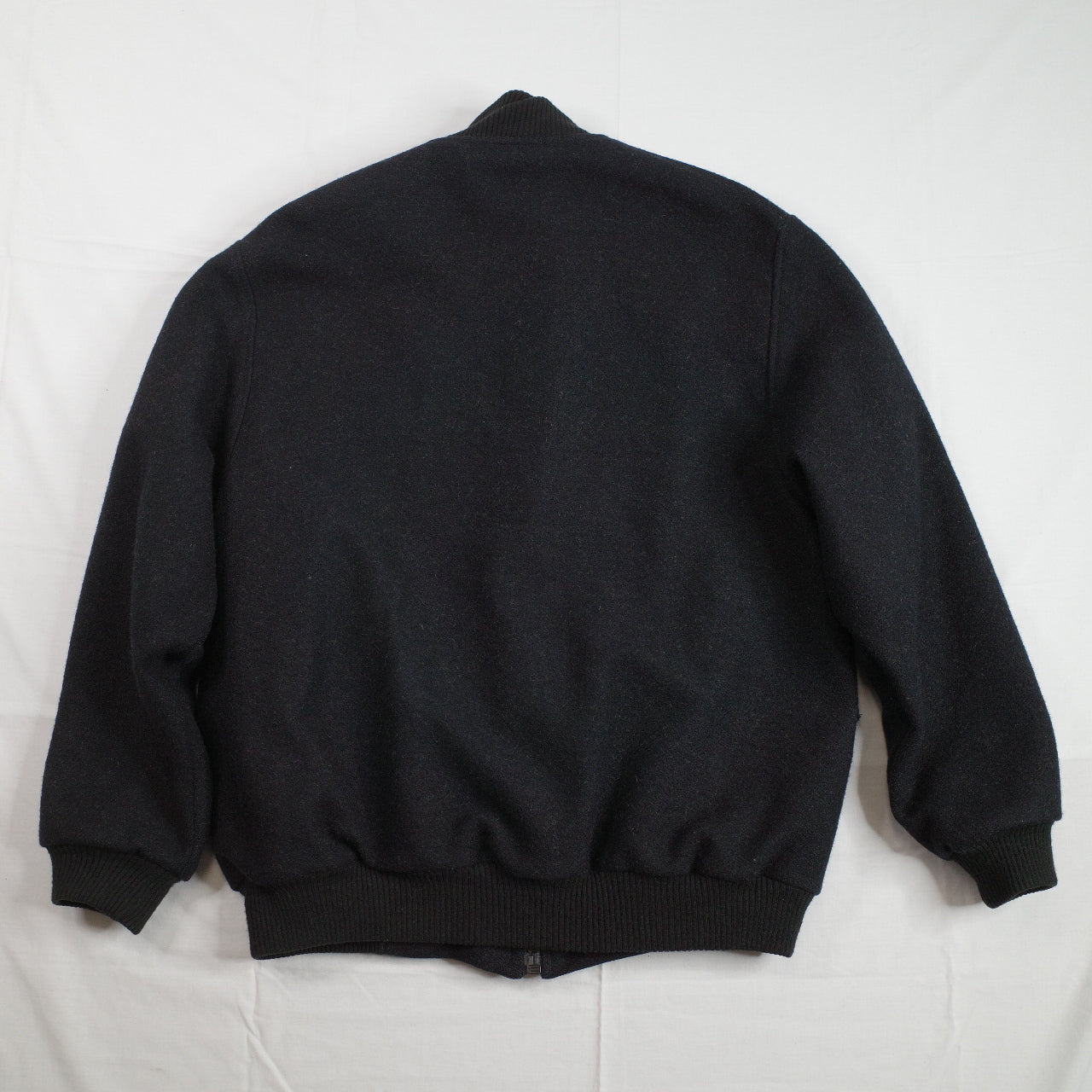 Protector Kembla Mens 70s Black Wool Blend Laminex Worker Bomber Australian Made Size 80 Fits L
