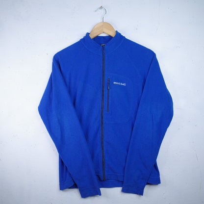 Montbell Chameece Fleece Navy Blue Zip Up Jacket Women's Small