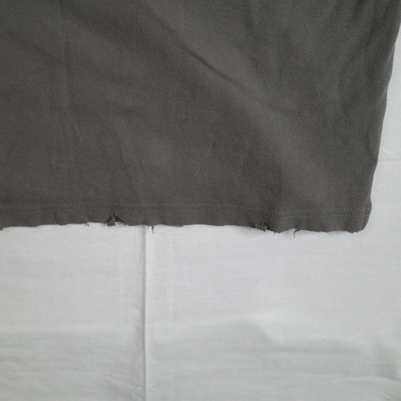 Vintage Converse Distressed Dark Grey Mens Short Sleeve Polo Medium New