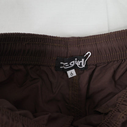 X-Girl Nylon Easy Pant - Mud Coloured Trackpants Womens Size 6 New