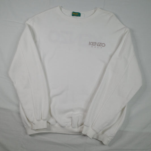 Kenzo Golf Crewneck White Mens Small