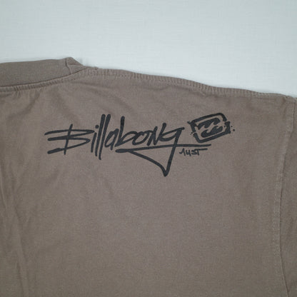 Vintage Y2K Billabong Shirt Mens XXL Light Brown Short Sleeve