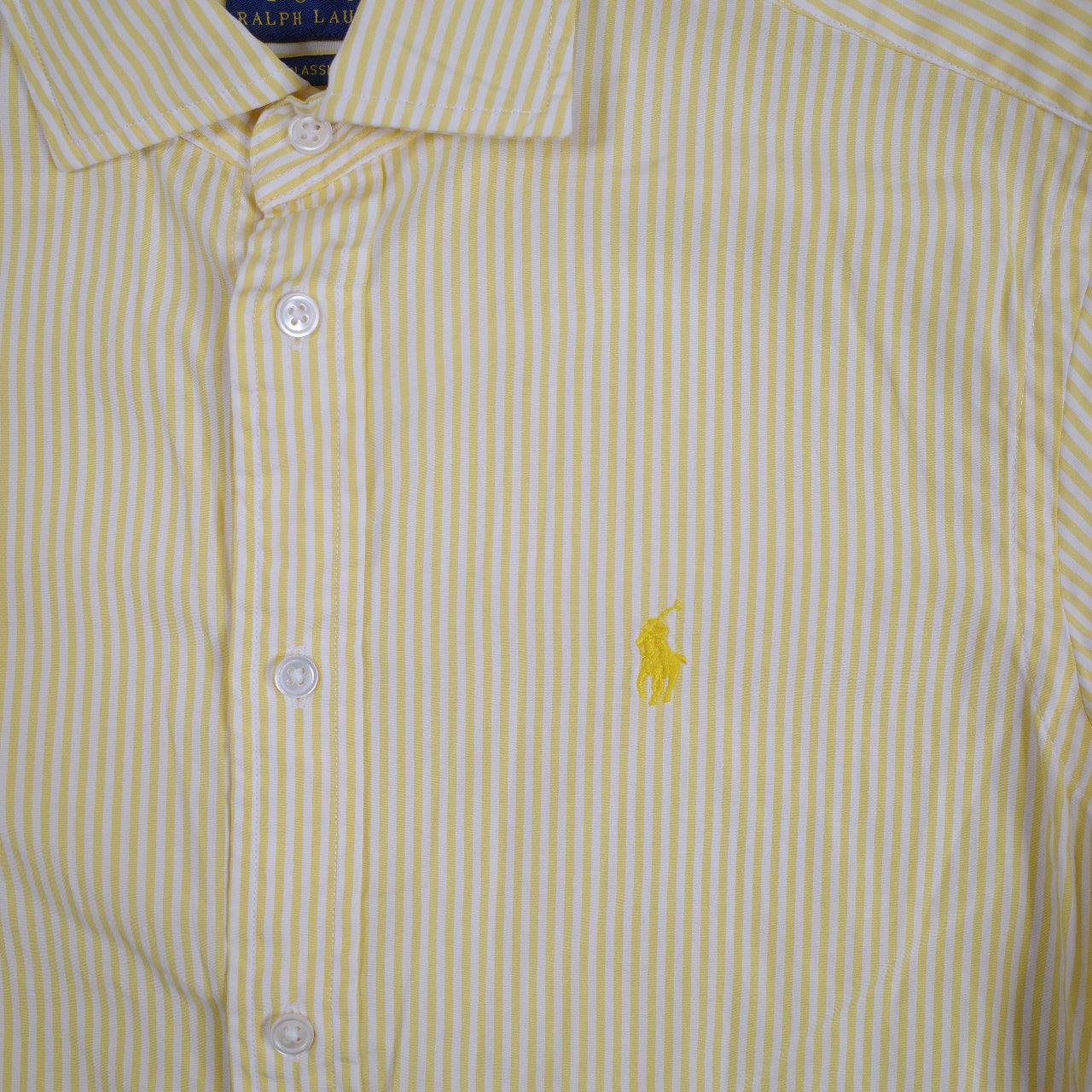 Polo Ralph Lauren Oxford Yellow Striped Womens 4
