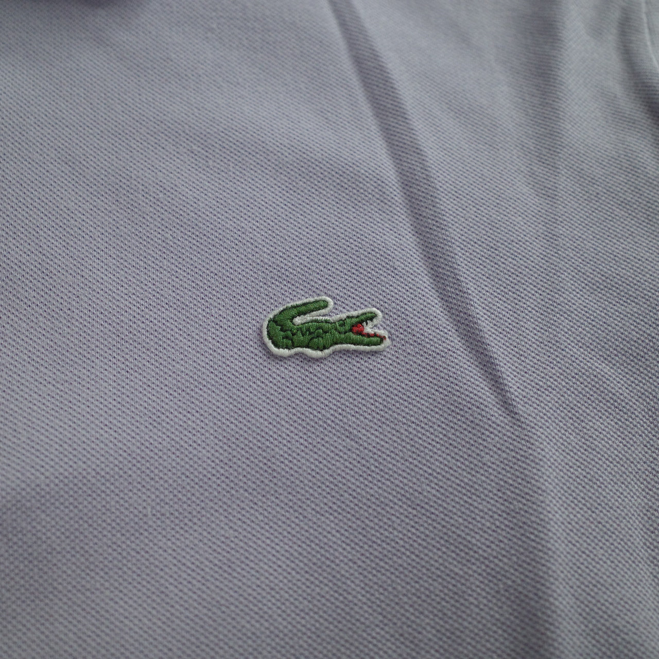 Vintage Lacoste Polo Shirt Lavender Purple Short Sleeve Mens Size 4 Medium