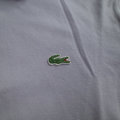 Vintage Lacoste Polo Shirt Lavender Purple Short Sleeve Mens Size 4 Medium
