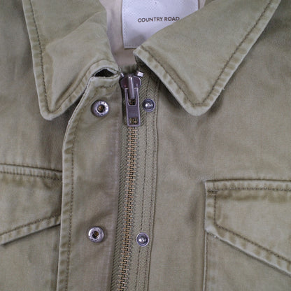 Country Road Military Army Green Jacket Womens XL