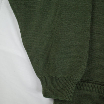 Aklanda 100% Wool Shawl Collar Cardigan Sweater Mens Medium