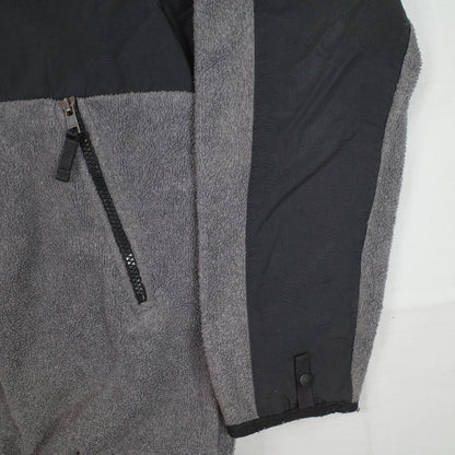 The North Face Denali Full Zip Jacket Grey Black Mens Medium