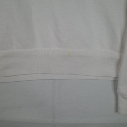 Roxy White Back Print Vintage Pullover Crewneck Womens Medium