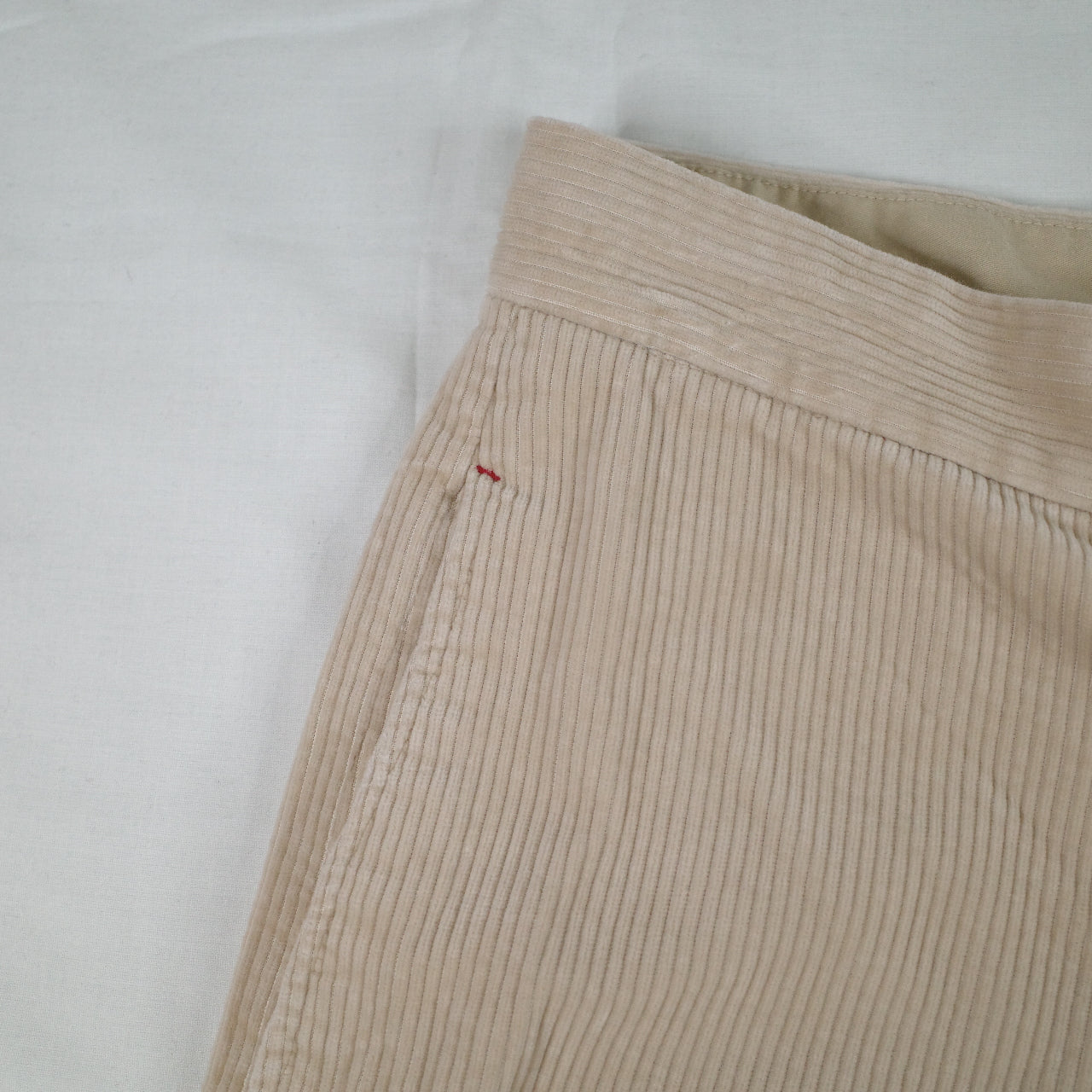Ines De La Fressange Uniqlo Beige Cord Pants Womens 6