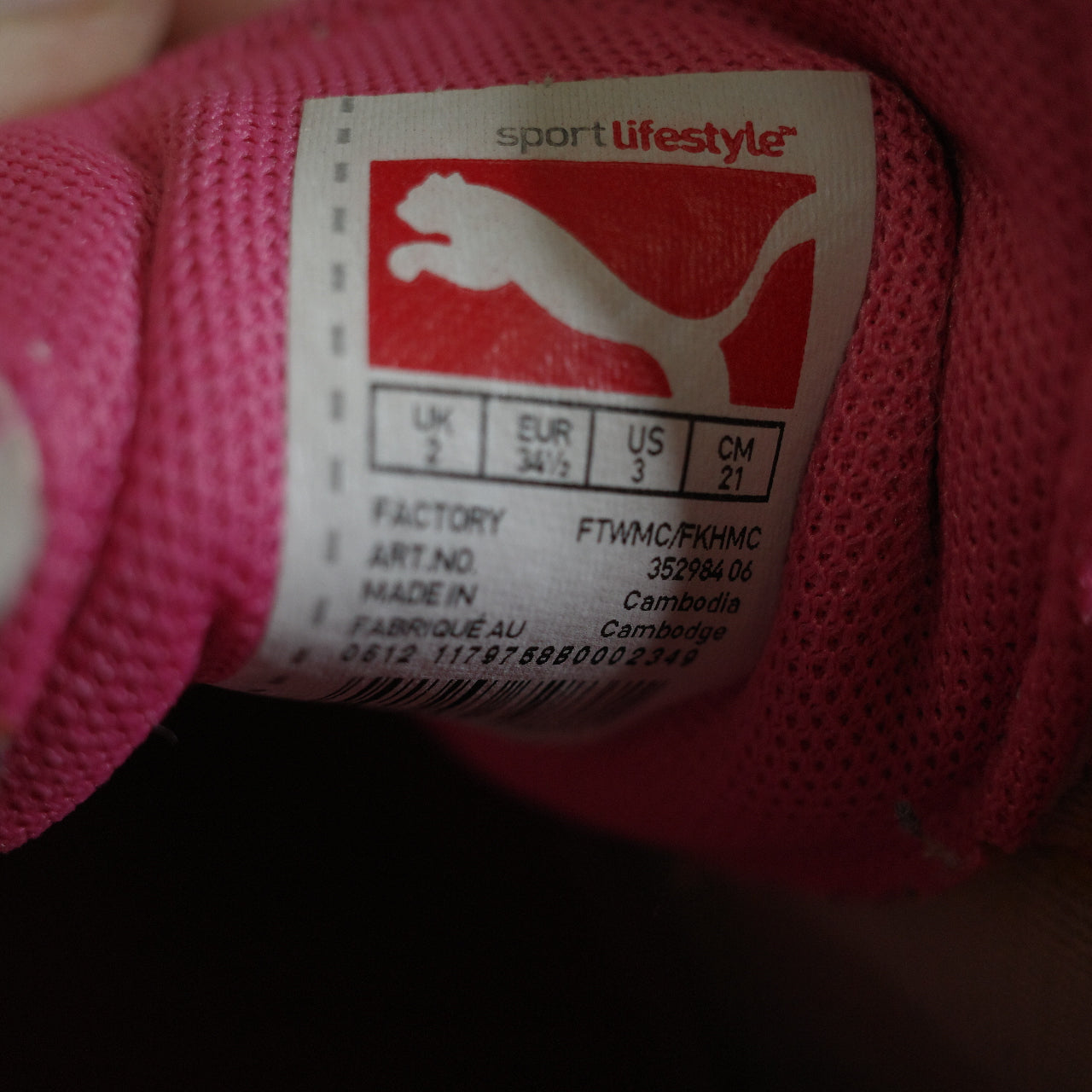 Vintage Puma Speedcat White Pink Womens Shoes 352984-06 UK2