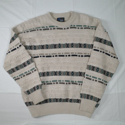 Rapp Knitwear Coogi Inspired Crewneck Australia Made Mens Medium