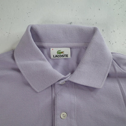 Vintage Lacoste Polo Shirt Lavender Purple Short Sleeve Mens Size 4 Medium