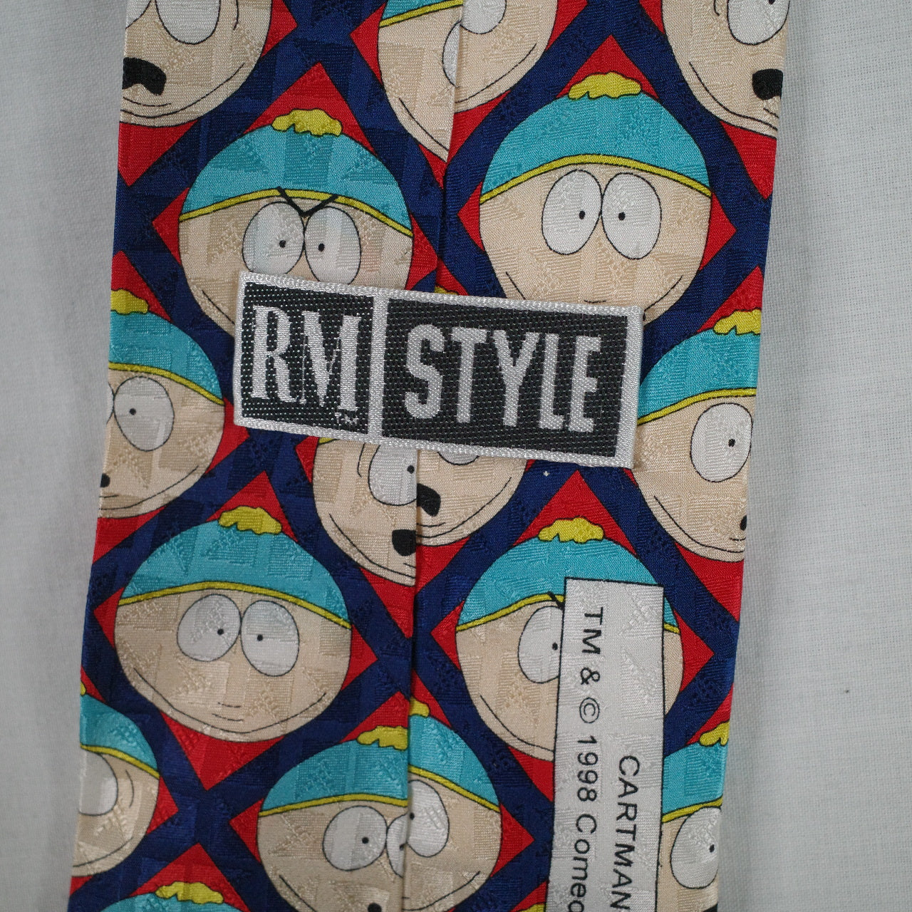 VINTAGE 1998 South Park Tie Men’s Cartman RM Style All Over Print NWOT