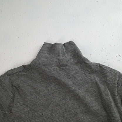 Jil Sander Mock Neck Grey Turtleneck Sweater Jumper Size 42