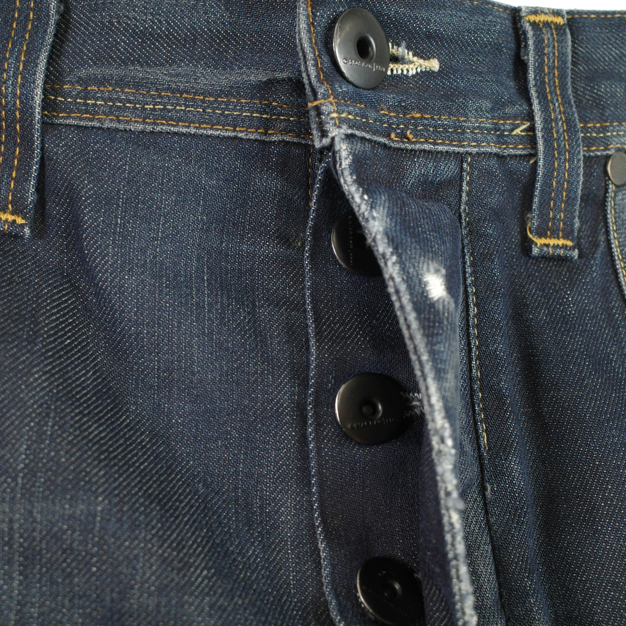 G-Star Raw Men's 3301 Slim Denim Pants Washed Blue Size 34x32