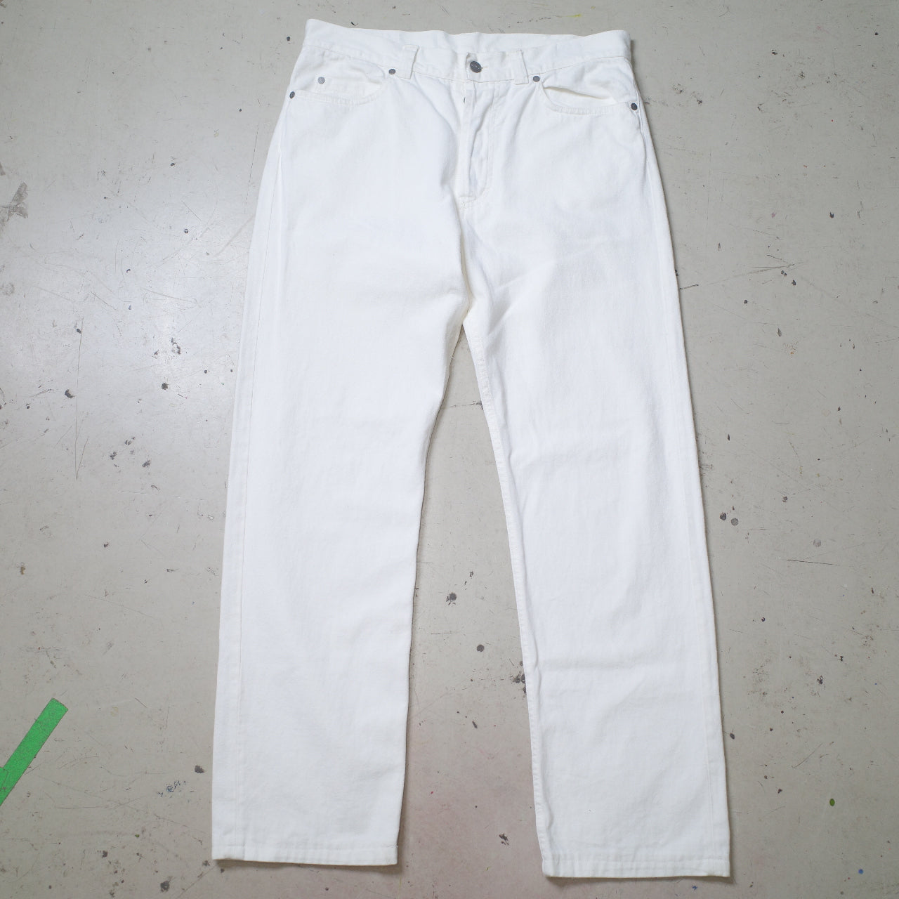 Kenzo Homme White Jeans Pants Made In Italy Waist 36 Length 34