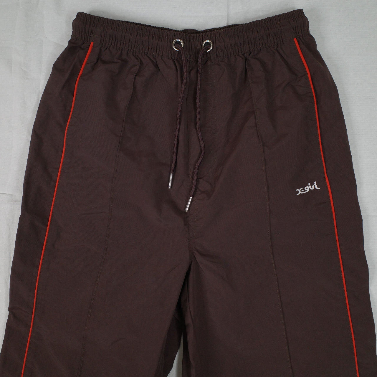 X-Girl Nylon Easy Pant - Mud Coloured Trackpants Womens Size 6 New