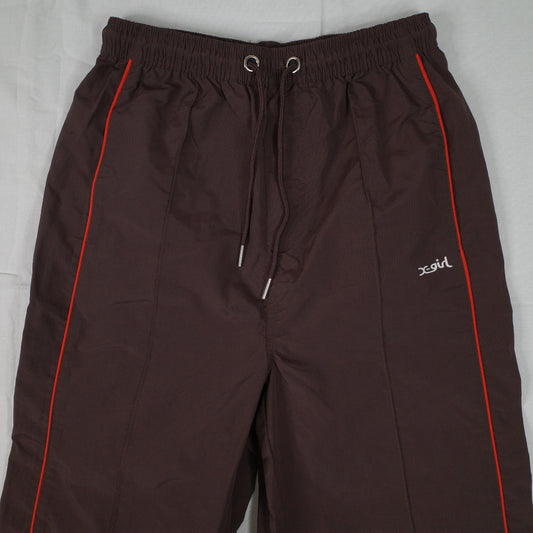 X-Girl Nylon Easy Pant - Mud Coloured Trackpants Womens Size 6 New