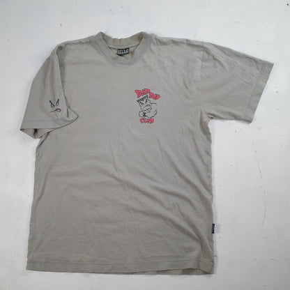 Vintage Lifes A Beach Bad Boy Club Shirt Size Medium Oversized Grey