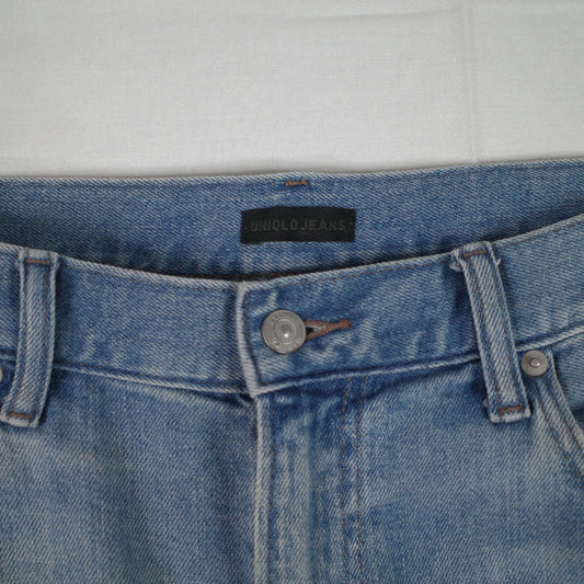 Uniqlo Denim Jeans Distressed Light Wash Waist 34