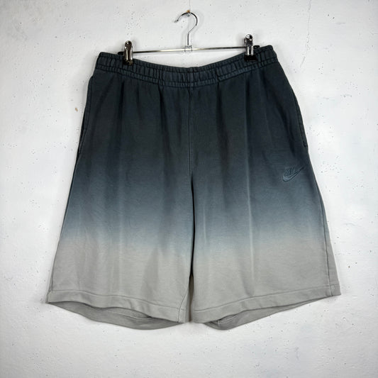 Nike Lab Gradient Smoke Grey Elastic Waist Straight Leg Shorts Men's Medium