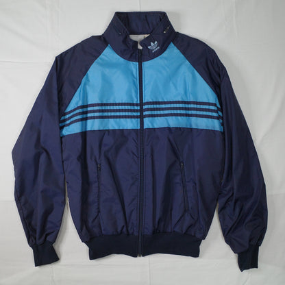 Vintage Adidas 90's New Zealand Made Two Tone Blue Lined Track Set Jacket Pants Mens Medium
