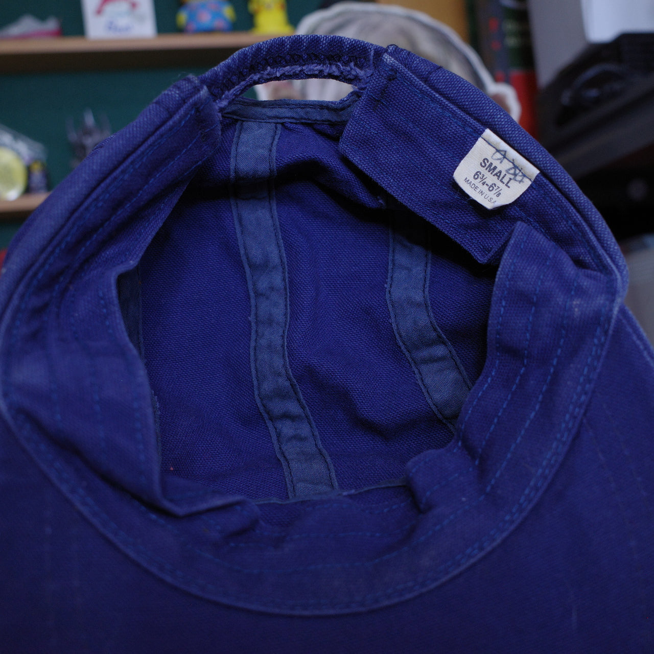 Vintage L.L Bean Bong Bill Baseball Hat Cotton Navy Cap Men's Small