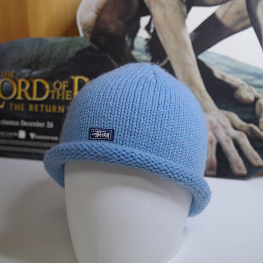 Stussy Australia Tag 00's Acrylic Knit Baby Blue Beanie
