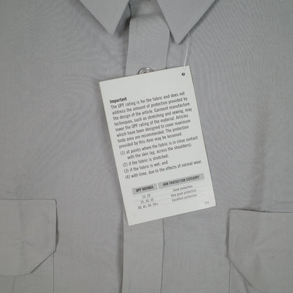 Hard Yakka Y07590 Permanent Press Poly Cotton Shirt Long Sleeve Beige Mens 5XL