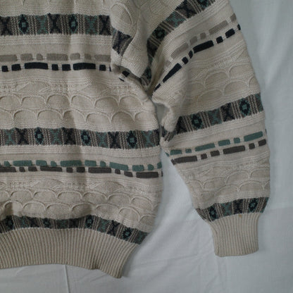 Rapp Knitwear Coogi Inspired Crewneck Australia Made Mens Medium