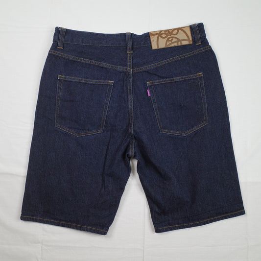 Mishka NYC MNWKA Shorts Denim Eyeball Button Patch Pocket Mens 34