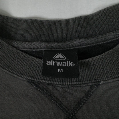 Vintage Airwalk Hardcore Mens Large Black Sweatshirt Crewneck Skateboard Mens Large
