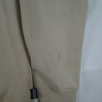 Patagonia Mens Sweater Uprisal P6 Label Crewneck Beige Medium