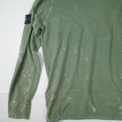 Stone Island OVD Acid Wash Green Thin Sweatshirt Crewneck XXL NWT