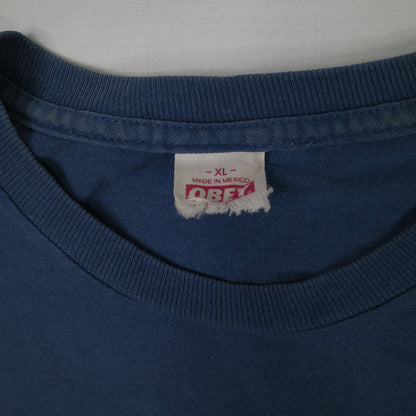 Obey Suicidal Tendencies Blue T Shirt 2013 Mens XL