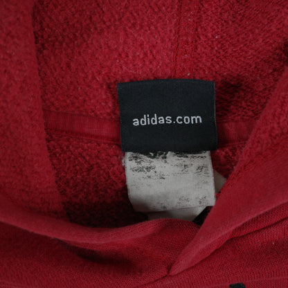 Utah Utes Hoodie Sweater Mens Small Red Sweatshirt Football Adidas Vintage