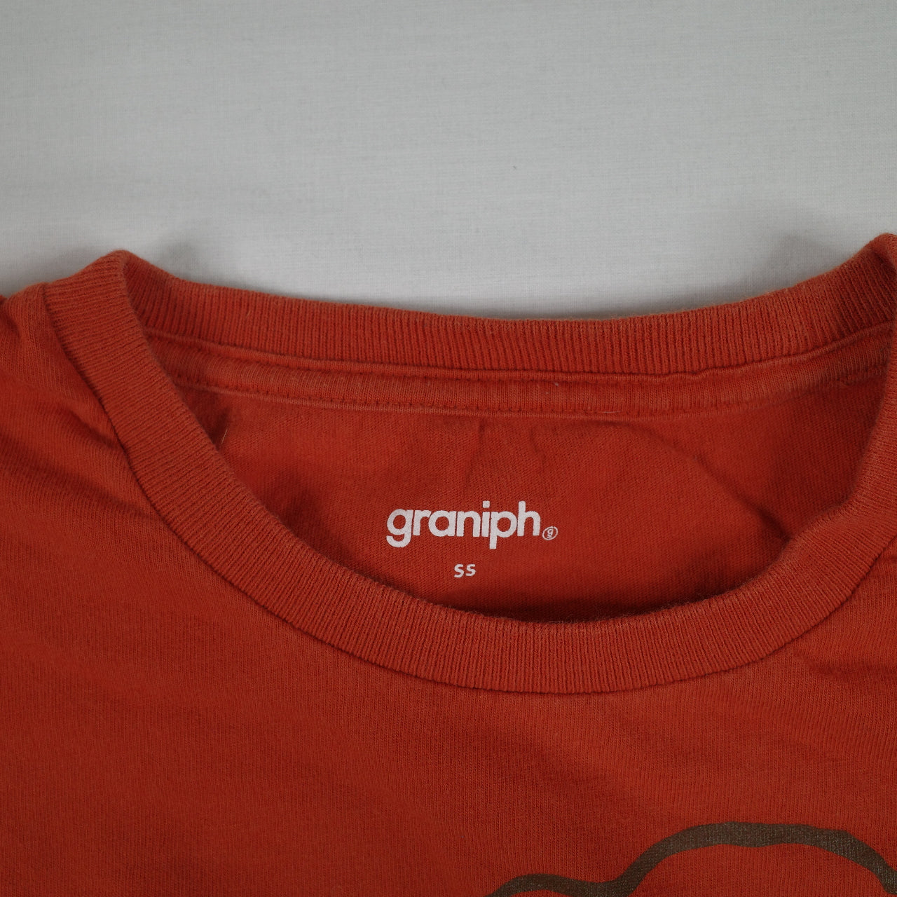 Graniph Japanese Lamb Chop Orange Long Sleeve Sheep Graphic Japan Small