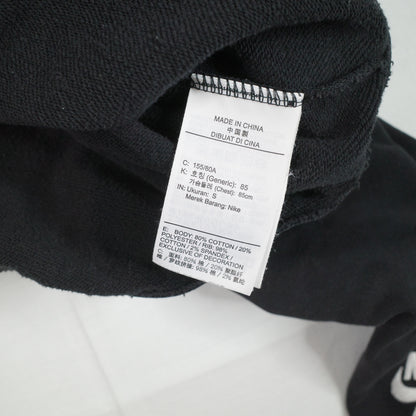 Nike Air Womens Cropped Sweater Crewneck Black Womens Small