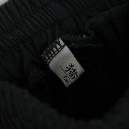 Funny Guerrilla Distressed Black Sweat Pants Uncuffed